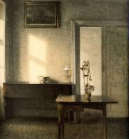 Vilhelm Hammershoi - Interior with a Potted Plant